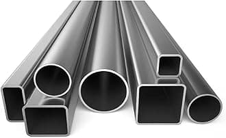 Stainless Steel Square Tubing Tube 25mm x 25mm x 1.2mm x 1950mm, 1" x 1" x 1/20" x 76.77" Long, 10 Pack 304 SS Square Tubings 1.2mm Thickness Polished Finished from Bopaodao
