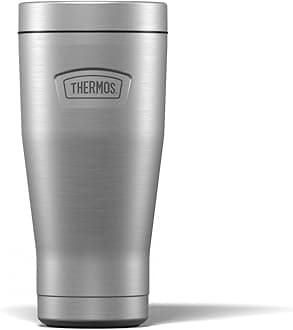 Icon Stainless Steel Travel Tumbler (470ml), Reusable Insulated Stainless Steel Coffee Cup for Hot or Cold Drinks, Vacuum Sealed Water Flask with a Leak-Proof Lid, 7hr Hot/22hr Cold