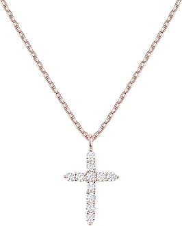 14K Gold Plated Cross Necklace for Women | Cross Pendant | Gold Necklaces for Women