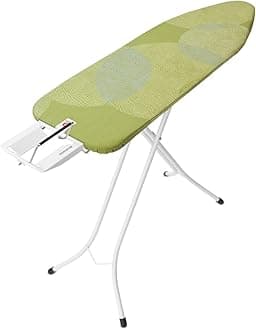 Brabantia Size B Ironing Board (49x15 in) 7 Height Options, Adjustable Steam Iron Rest Holder (Calm Rustle) Non-Slip Feet, Anti-Collapse Child Locks