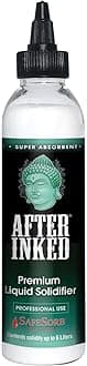 After Inked Liquid Solidifier - Fast & Super Absorbent Polymer Powder for Tattoo Ink & Paint Waste Disposal, Prompt Liquid Hardener for Tattoo Cleanup, Easy-to-Use Ink Solidifier - Solidifies Up to 6L