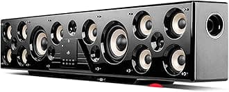 Surround Sound Home Theater, 5.1 Speaker System, 6 Channel Control, 15 Speaker Combinations, 750W High Power, Living Room Wireless 3D Wooden Speakers, 110-240V