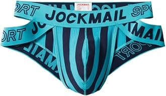 JOCKMAIL Mesh Athletic Supporters Mens Briefs Underwear Comfort Male Underwear for Gym Sport