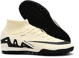 BINBINNIAO Football Boots for Boys Football Boots Mens High Top Spike Microfibre Cleats Professional Football Boots