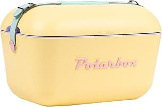 Polarbox Portable Fridge – Mini Fridge 12L, Beach Cooler, Small Portable Refrigerator, Vintage Fridge, Adjustable Handle, Polarbox Cooler, Cork Cooler, Picnic, Mini Portable Fridge, Camping Fridge