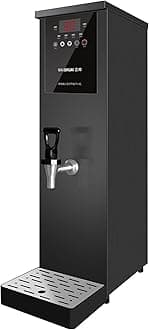 Water Boiler, Commercial Water Heaters for Hot Drinks for Milk Tea Shop Hotel, 35L 45L 55L 65L Hot Water Boiler with Temperature Display and Timer switch, 40-100° Temperature Adjustment(Color:Black,S