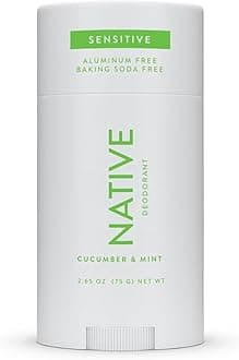 Native Sensitive Deodorant Contains Naturally Derived Ingredients, 72 Hour Odor Control | Deodorant for Women & Men, Aluminum Free with Baking Soda, Coconut Oil and Shea Butter, Cucumber & Mint