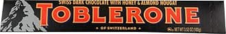 Original Toblerone Dark Chocolate Swiss Dark Chocolate With Honey & Almond Nougat Format Of Swiss Mountains