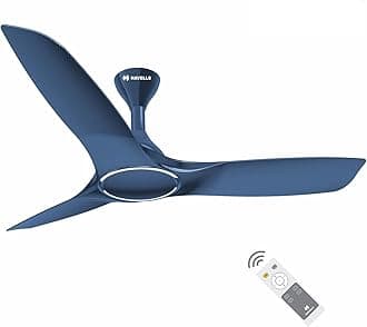 Havells Stealth Air BLDC 1200mm Ceiling Fan| Upto 55% Energy Saving| Silent & Premium| 5 stars Rating| 100% Copper Motor| RF Remote, Memory Backup, Timer| (Indigo Blue, Pack Of 1)