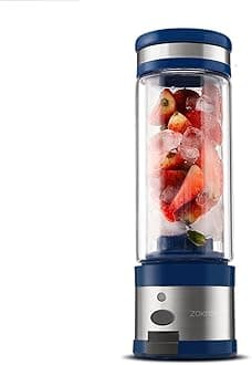 SHI XIANG SHOP Electric Juicer Portable Rechargeable Small Juice Machine (Color : Blue)