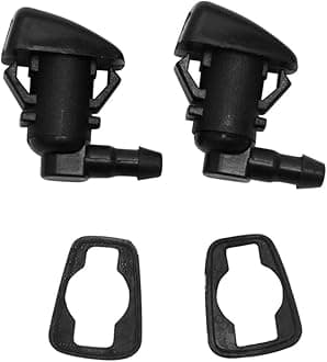ZHParty 2 Pcs Front Windshield Washer Nozzle Wiper Spray Jet for Jeep Grand Cherokee 2011-2021, Dodge Grand Caravan 2011-2014, Dodge Durango 2011-2018 - Replace OEM# 68269108AA, 55372143AB
