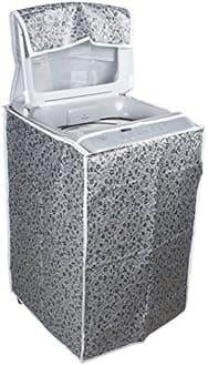 Classic® Top Load Washing Machine Cover Suitable for LG 7 Kg, 7.2 Kg, 7.5 Kg, 8 Kg (56cmsX56cmsX88cms, Black & Grey)