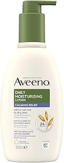 Daily Moisturising Lotion Calming Relief (1x 300ml), Soothing Body Lotion with Nourishing Oat and Calming Lavender Scent, Gentle Body Moisturiser, Calms Normal to Dry, Sensitive Skin