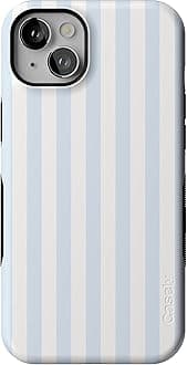 Casely iPhone 14 Case | Blue Stripes | Sunday Best | Compatible with MagSafe | Bold Protective Design