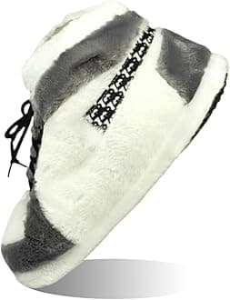 LAPRBY Sneaker Slippers Non Slip Sole Indoor House Plush Slippers Unisex Indoor Floor Cotton Shoes