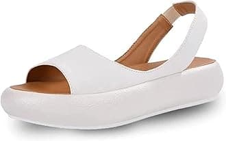 ZXTING Summer Casual Sandals with Footbed,Orthopedic Summer Sandal,2022 Women's Walking Shoes Orthopedic Walking Sandals,Elastic Strap Slip-On Open Toe Leisure Shoe