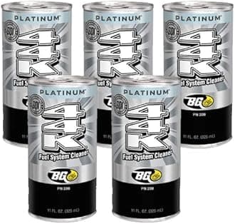 5 cans of New BG 44K Platinum