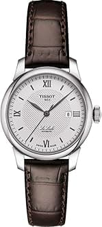Tissot Silver Dial Leather Strap Analogue Automatic Wrist Luxury Watch for Women