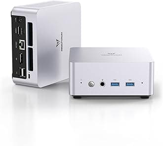 MINISFORUM UN1250 Mini PC i5 Intel Core i5-1250P 12C/16T 16GB DDR4 1TB PCIe4.0 SSD, HDMI2.0/USB Type-C/DisplayPort1.4, 2.5G LAN, 5X USB Port, WiFi 6, BT5.2, Mini Desktop Computers Auto Power On