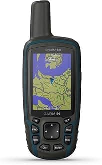 Garmin GPSMAP 64x, Handheld GPS, Preloaded with TopoActive Maps, Black/Navy, One Size (010-02258-00)