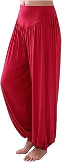 ARJOSA Women's Yoga Harem Pants Flare Loose Baggy Wide Leg Lounge Pajama Bottoms