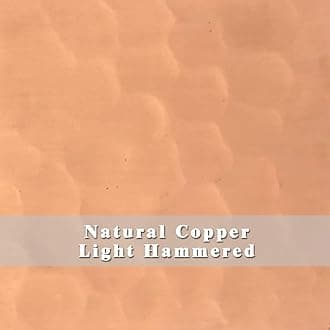 SINDA Hammered Natural Copper Wall Mount Hood, Beautiful Stove Hood with Powerful Inserts, 36" x 30"