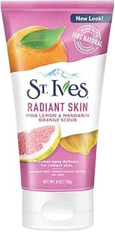 Radiant Skin Face Scrub For Dull Skin Pink Lemon and Mandarin Orange Dermatologist-Tested Face Wash Scrub With 100 percent Natural Exfoliants 6 oz / 170gm