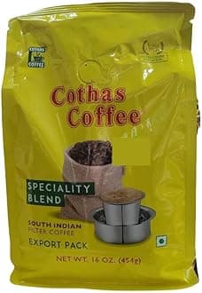 Cothas Coffee South Indian Filter Coffee (Pack of 2) Each Pkt 1 Lbs ( 454 GMS)