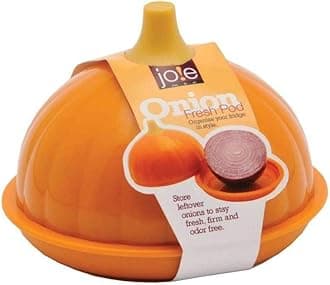 Joie Fresh Pod Onion Storage Container, Fits Half an Onion, Keeps Leftover Half Flavorful and Firm in Fridge, Reusable Kitchen Gadget, BPA Free, Dishwasher Safe