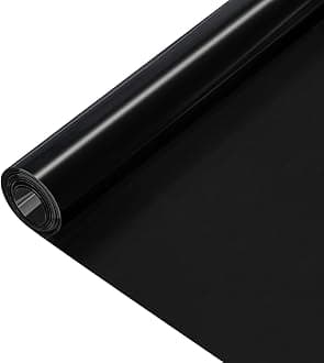 One Way Mirror Privacy Window Film Daytime Privacy Film,Heat Control Anti UV Reflective Static Cling Window Tint for Home and Office (20"x140" Inches, Blackout Film)