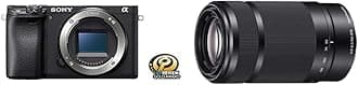 Sponsored Ad - Sony Alpha a6400 Mirrorless Camera: Compact APS-C Interchangeable Lens Digital Camera and Sony E 55-210mm F4.5-6.3 Lens for Sony E-Mount Cameras (Black)
