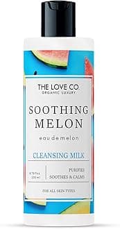 THE LOVE CO. Cleansing Milk| Melon Hydrating Cleansing Lotion| For Dry & Sensitive Skin| Shea Butter| 100% Vegan| 200ml