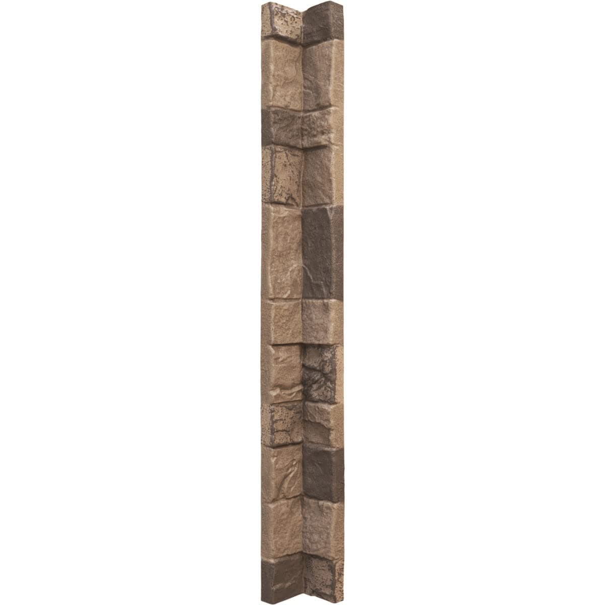 Ekena Millwork 3"W x 3"D x 48"H Universal Inside Corner for StoneWall Faux Stone Siding Panels, Smokey Ridge