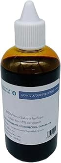 Annatto Food Coloring, Bright Yellow Natural Dye for Cheesemaking, Highly Concentrated Dropper Bottles for Precision - 100ml
