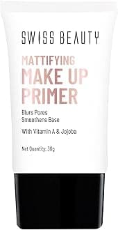 Makeup Primer Oil Free Mattifying Long Lasting Base, Shades, 30 ml