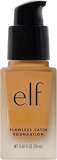 e.l.f. Flawless Finish Foundation, Lightweight & Medium Coverage, Semi-Matte Finish, Almond, 0.68 Fl Oz (20mL)