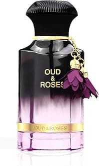 AHMED Oud & Roses 60mL Unisex Oriental Perfume for Men and Women a Woody Floral Oriental Fragrance with Oudh (Frankincense) and Rose Accords