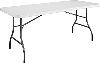 Cosco6 Foot Blow Molded Folding Table, White