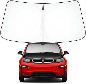 Proadsy Front Windshield Sun Shade Foldable Sunshade Protector Custom Fit 2014-2022 BMW i3 Accessories 2025 Upgrade