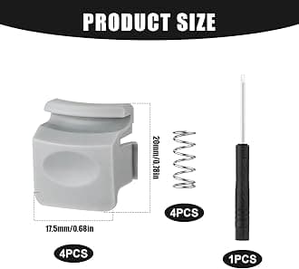 PEUTIER 4pcs Replacement Button Compatible with Owala FreeSip 24oz 32oz, BPA-Free Water Bottle Lid Mouth Push Switch Top Cap Seal Stopper Replacement Parts for Owala 19/24/32/40oz Accessories