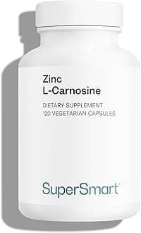 Supersmart - Zinc L-Carnosine - Gut Health & Anti Inflammatory Supplement - Help Reduce Acid Reflux | Non-GMO & Gluten Free - 90 Vegetarian Capsules