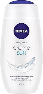 Crème Soft 250ml Body Wash| Shower Gel with Natural Almond Oil|Clean, Healthy & Moisturized Skin|Microplastic Free