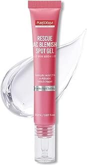 Purederm Blemish Spot Treatment Gel with Salicylic Acid 2%, Soothing Acne Care for Irritated Skin, Day & Night Use, 20ml