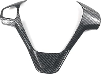 Car Accessories Steering Wheel Cover Trim Decorative Refit Sticker, For Ford, For Fiesta MK7, For Ecosport, For Figo, For B-MAX, For KA+ steering wheel decorative sticker(B Type Carbon Fiber)