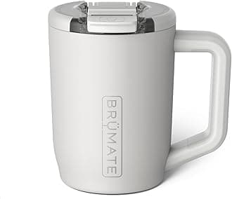 BrüMate Müv - 15oz 100% Leak Proof Insulated Coffee Mug with Handle & Lid - Stainless Steel Coffee Travel Mug - Double Walled Coffee Cup (Dune)