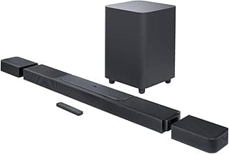 Bar 1300 3D Home Entertainment Bar with 2 Detachable Surround Sound Speakers and Wireless Subwoofer, Dolby Atmos and MultiBeam, Black