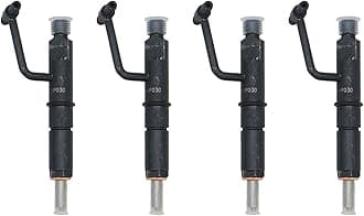 4 Pcs 4JB1 Fuel Injectors 6646906 1112100BB Compatible with Mustang Bobcat 843 853 1213 960 2060 Loader Repair Parts