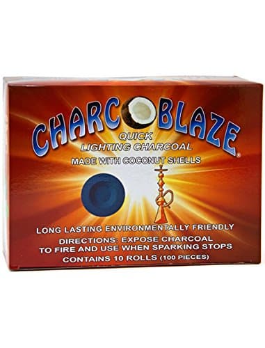 CHARCOBLAZEQuick Lighting Charcoal Made with Coconut Shell 100 Pieces