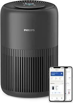 PHILIPS Air Purifier 900 Series, HEPA NanoProtect + Activated Carbon Filter, CADR 250 m³/h for 65 m² Allergy Sufferers, Quiet, Intelligent and Energy Efficient (AC0951/13)