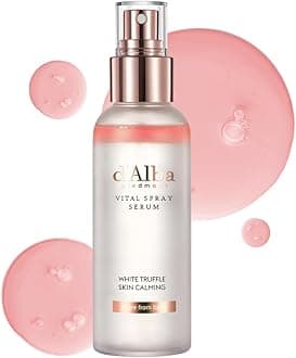 Italian White Truffle Vital Spray Serum, Vegan Skin Care, Calming And Hydrating Facial Mist For Red And Sensitive Skin, Glow Serum, Surfactant Free, All In One, Korean Skin Care (3.38 fl oz/100ml)